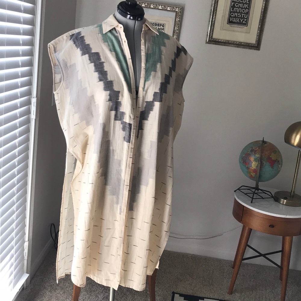 Laura Siegel woven ikat tunic